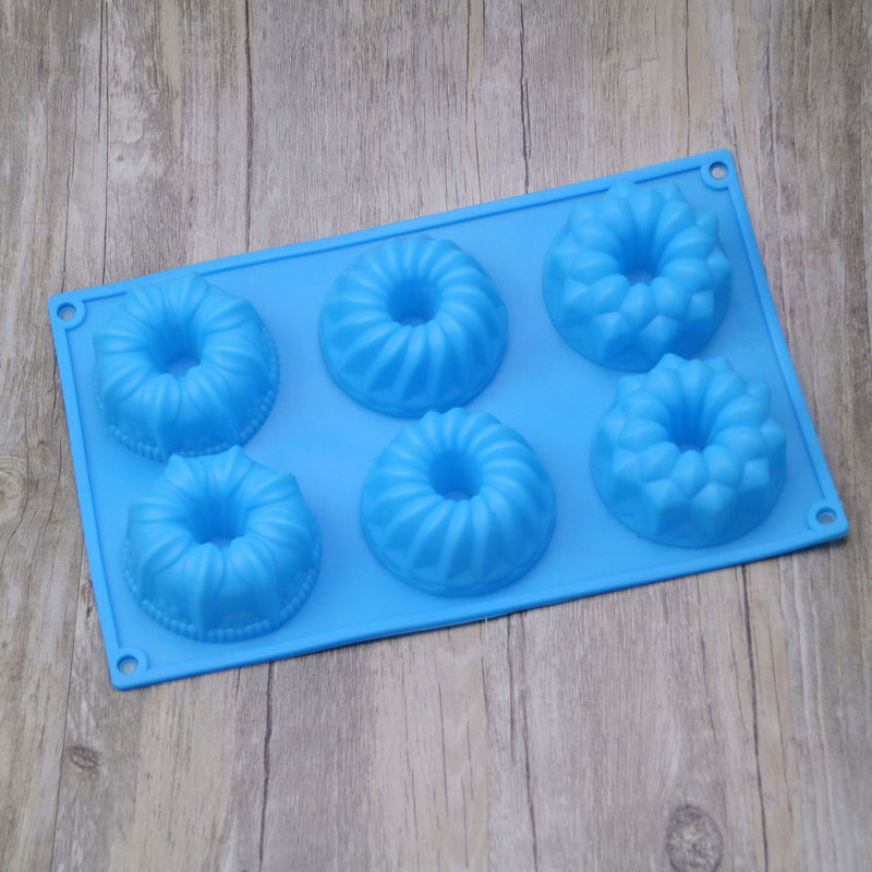 Silicone 6-Cavity Angel Hollow Cake and Donut Molds