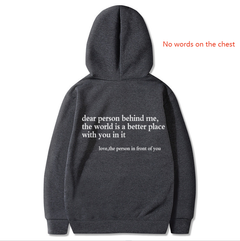 Dear Person Behind Me, Hoodie