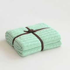 Cotton Knitted Hemp Yarn Blanket
