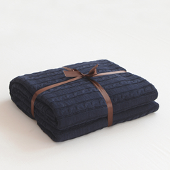 Cotton Knitted Hemp Yarn Blanket